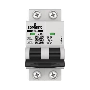 Imagem de Disjuntor Soprano Din 2p 16A SHB-GIII Curva C Branco