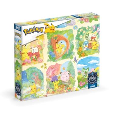 Imagem de Buffalo Games - Sapphire Select - Pokemon - Pokémon cênico - Quebra-cabeça de 1000 peças - Desafiador e divertido - Quadro de quebra-cabeça de núcleo azul - Caixa de exibição para presente - Pôster de
