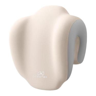 Imagem de FashionCha Travesseiro de Escritório para Dormir E Trabalhar, Suporte de Pescoço para Cadeira de Trabalho Do Almoço, Travesseiro de Pescoço de Espuma Vis, Cinzento/Branco