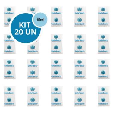 Imagem de Kit 20 Gelo Gel Bolsa Artificial Reutilizável Flexível Compressa 15g -