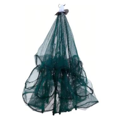 Imagem de Armadilha de Pesca para Camarão, Rede de Pesca Multiuso Dobrável e Portátil - Covo com 8 Furos para Iscas Vivas, Captura de Lambari, Siri e Peixes Pequenos