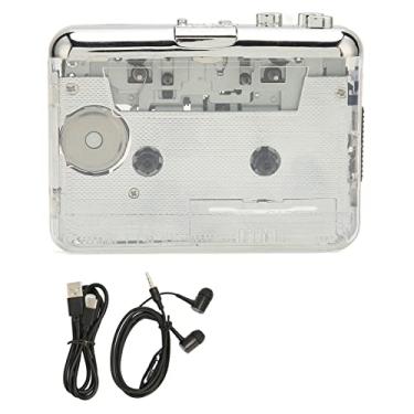 Imagem de Conversor de Cassete para MP3, Reversão Automática Com Entrada para Fone de Ouvido de 3,5 Mm, Portátil para, Ampla Compatibilidade, Compatível Com XP, Vista, 7 e OS X