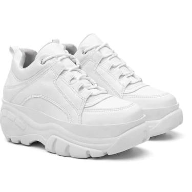 Imagem de Tênis Feminino Buffalo Chunky Preto Plataforma Confortável Casual Estilo Chunky Sneaker (BR, Adulto, Numérico, 36)