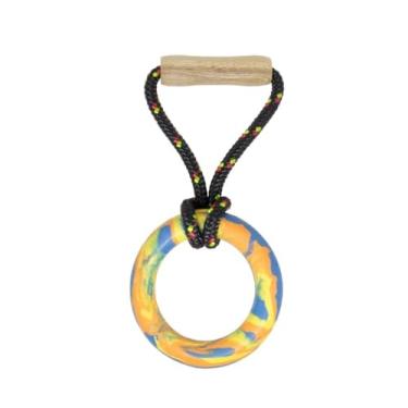 Imagem de Anel Maciço para Cães, Brinquedo Interativo de Cabo de Guerra, 15 cm x 40 cm, para Raças Mini a Gigante