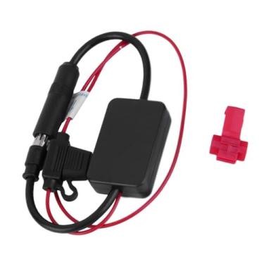 Imagem de Generic Amplificador de sinal de antena estéreo para carro, sinal de rádio estável, plug and play, 12 V para barco, carro marinho