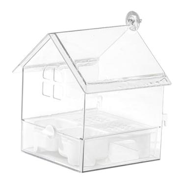 Imagem de Ｂｅｓｇａ Alimentador externo para papagaios, prato para banho de pássaros, fácil de encher e limpar, transparente para, jardim e quintal