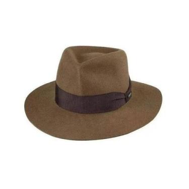 Imagem de Chapéu Pralana Indy Estilo Indiana Jones Pino Casual Social, S, Marrom
