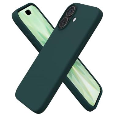 Imagem de ORNARTO Compatível com iPhone 17, capa protetora fina de silicone líquido com 3 camadas de borracha gel macia à prova de choque para iPhone 17 de 6,3 polegadas com forro de microfibra antiarranhões