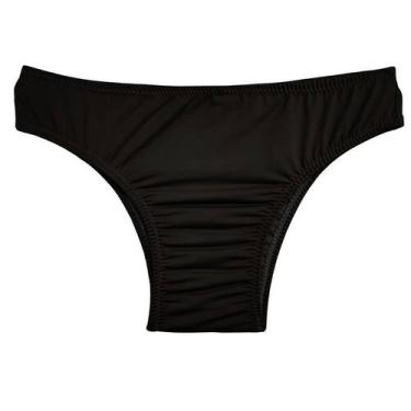Imagem de Calcinha Tradicional Média Conforto Poliamida Preta para Mulheres Tran