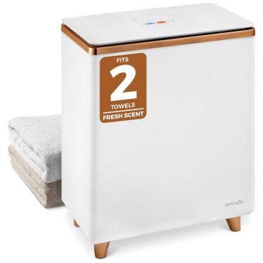 Imagem de Aquecedor de Toalha Elétrico Para 2 Toalhas Grandes com Fragrância Personalizada e Desligamento Automático, 110V SereneLife SLTLR150