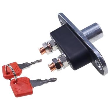 Imagem de Solarhome Interruptor de desconexão de bateria de montagem em superfície com chave mini compatível com barco marinho, trailer, quadriciclo, carro, caminhão, veículo