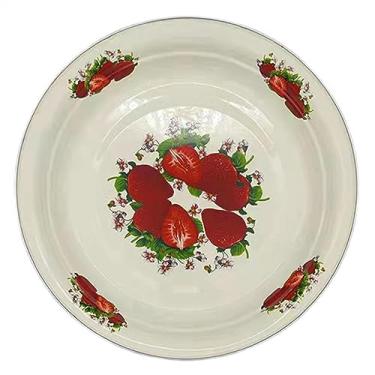 Imagem de Prato de serviço prato de jantar porcelana grande capacidade padrão floral aperitivo gracioso servir comida prato esmaltado pratos suprimentos de cozinha (cor: 2)