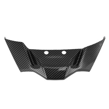 Imagem de Luocute Substituição de Spoiler Dianteiro de Winglets Downforce, Substituição de Spoilers de Força Descendente Aerodinâmico de Asa Dianteira de Motocicleta Defletor de Winglet (Padrão de fibra de