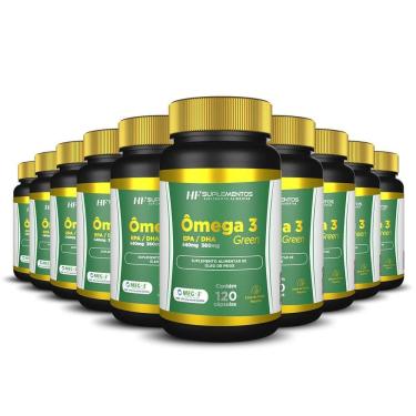 Imagem de 10X Omega 3 Epa 540Mg + Dha 360Mg 120Caps Hf Suplementos