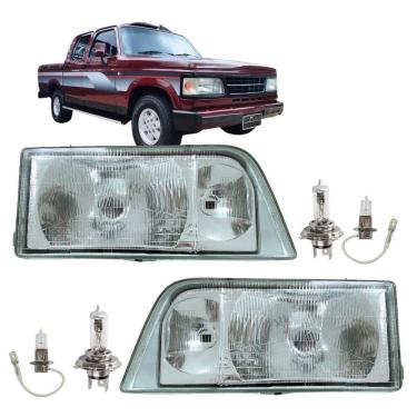 Imagem de Par Farol Para Gm A20 C20 D20 1993 A 1996 Lente Vidro