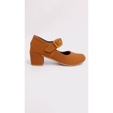 Imagem de Sandália boneca Mary Jane de salto grosso feminino - LG Camilla Calçad