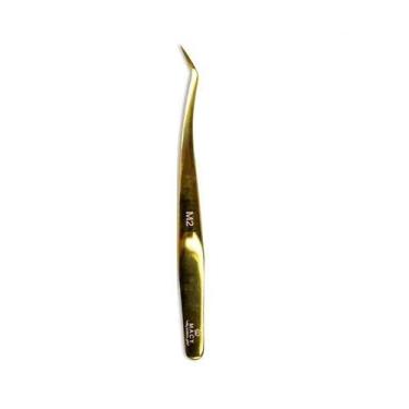Imagem de Pinça Macy M2 Meia Curva Para Extensão Alongamento De Cílios