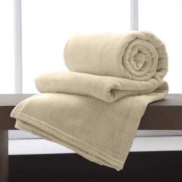 Imagem de Cobertor / Manta Microfibra Solteiro 180 G/M - Andreza Kaki