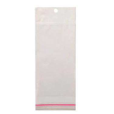 Imagem de Saquinho Transparente 7.5x10+3+3 Saco Plástico Adesivado C/furo 1000und