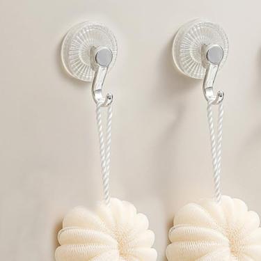 Imagem de Gancho com ventosa [redondo transparente] 2 peças para pendurar no armário, LCS