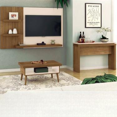 Imagem de Painel Tv Mesa Aparador Sala De Estar Chl43 Pinho Off White Arly