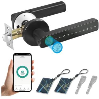 Imagem de Fechadura Digital Biométrica Inteligente Alto Padrão Great Home