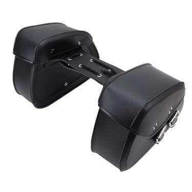 Imagem de Luocute Alforjes para Motocicleta, Sacos de Armazenamento Laterais à Prova de água de Couro PU de Grande Capacidade 16L Com Corda Ajustável, Ajuste Universal para a Maioria das