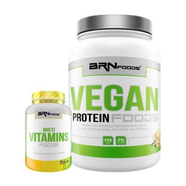 Imagem de Vegan Protein 500G+ Multivitamins Foods 90 Cápsulas - Brn Foods