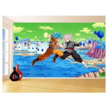 Imagem de Papel De Parede Dragon Ball Goku Vegeta Anime 3,5M Dbz417 - Você Decor