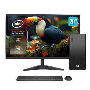 Imagem de Computador Completo 2Eletro Speed Intel Core i5, 8GB RAM, SSD 1TB, Bivolt, Monitor 20" LED - CD2E-0112SP
