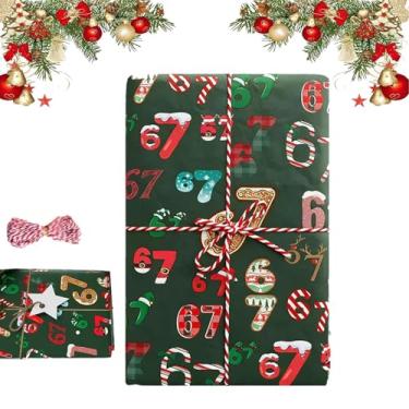 Imagem de 67 papel de embrulho de Natal, 67 memes de papel de embrulho de Natal, 67 memes de papel de embrulho para presente, embrulho exclusivo para Natal, aniversário, feriado, festa - diversão festiva para