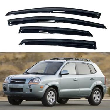 Imagem de Viseira de janela IG para Hyundai Tucson 2005-2009, protetor de chuva, extradurável, sol, vento, ventilação, defletor de janela, estilo Mugen, 2005 2006 2007 2008 2009