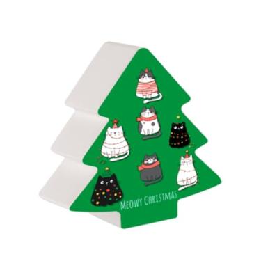 Imagem de Luminária Árvore de Natal Meowy Merry Christmas com Iluminação Suave