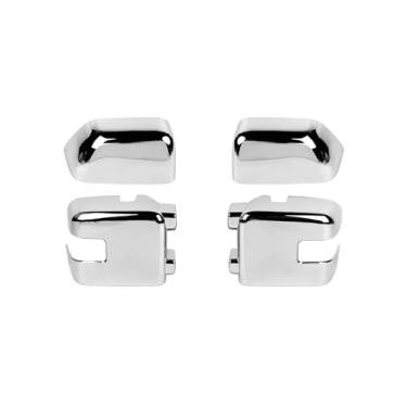 Imagem de RAZPOY 4 peças de capa de espelho retrovisor lateral compatível com Ford F250/F350/F450/F550 2017-2023, cromado