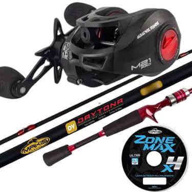 Imagem de Vara 1,50mt Daytona 20lb Carretilha M21 Black Red Esquerda - Makis Fis