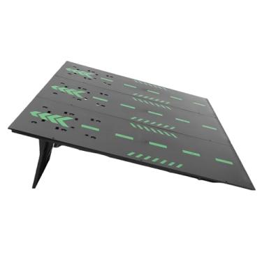 Imagem de GOWENIC Conjunto de Rampa de Salto de Carro RC de Alta Resistência para Vários Tamanhos de Modelo, Design Dobrável e Portátil, Perfeito para Criar Aventuras de Corrida Emocionantes (Preto)