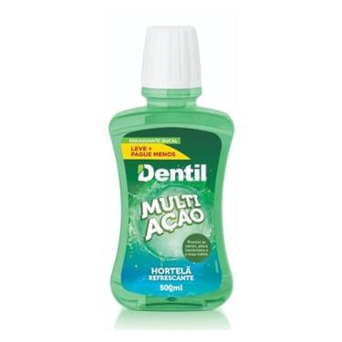 Imagem de Dentil - Enxaguante Bucal Multi Ação Hortelã c/Flúor 500ml