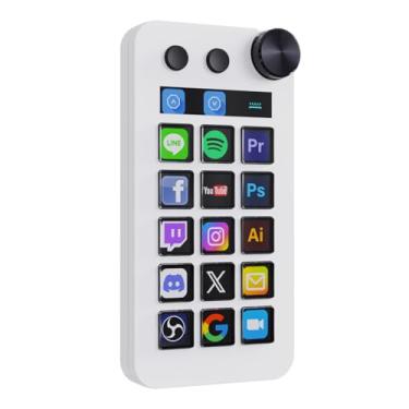 Imagem de TreasLin VSDinside Stream Dock Stream Controller Deck with 18 Customizable Macro Keys Digital Mode Calculator Mode Custom Mode three modes to Trigger Actions in OBS Twitch YouTube for Content Creators