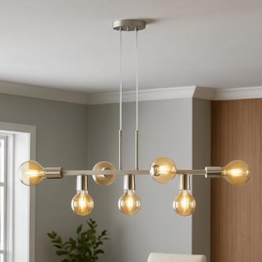 Imagem de Pendente Rubis 7 Lâmpadas 68cm Industrial (Verniz)