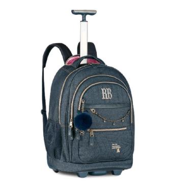 Imagem de MOCHILA REBECCA BONBON DENIM VINTAGE DE CARRINHO 19 RB27023-Feminino