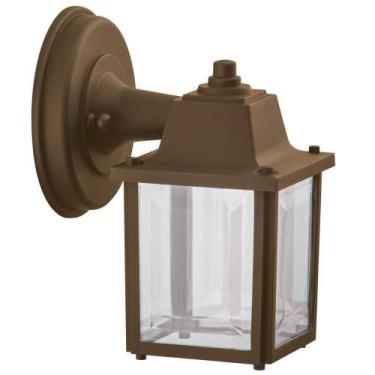 Imagem de Arandela Luminária De Parede 16x20cm Marrom Quadrada Vintage Dital Lus