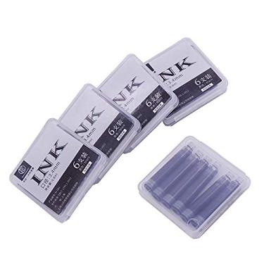 Imagem de 30 cartuchos de refil de tinta preta para caneta-tinteiro Moonman Wancai