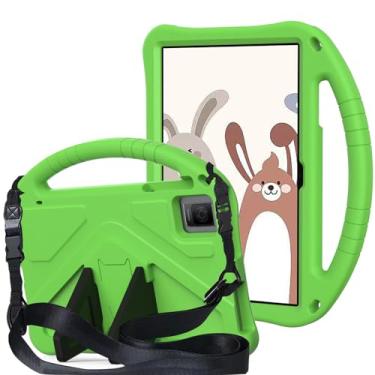 Imagem de QYiiD Capa infantil para tablet T-Mobile Revvl Tab 2 2025 de 10,1 polegadas, capa protetora de EVA infantil à prova de choque com alça de suporte, alça de ombro, suporte para tablet Revvl Tab 2
