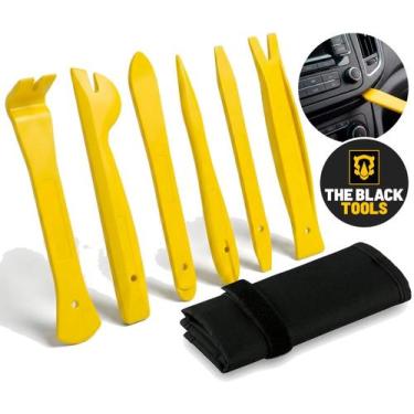 Imagem de Jogo de Espátulas Automotivas 6 Peças em Nylon com Estojo The Black To