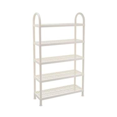 Imagem de Lss9azznmm Sapateira multicamadas simples sapateira econômica multiuso sapateira sala de estar banheiro casa armazenamento rack prateleira de sapatos (tamanho: médio) ()