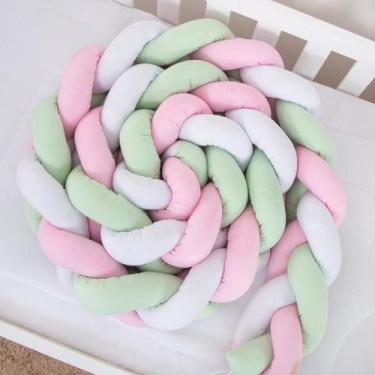 Imagem de Trança Para Cama Bebê Proteção Lateral Montessoriana 3m - Tibaby, Verd