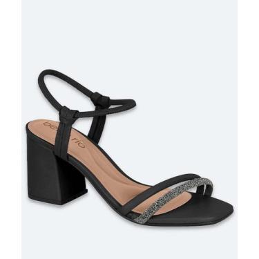 Imagem de Sandália Salto Grosso Feminina Beira Rio 8436213 Preto-41066, 37, Pret