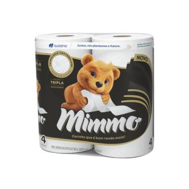 Imagem de Papel Higiênico Folha Tripla 20m com 4 Rolos Mimmo