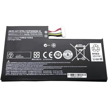 Imagem de 3.75V 20Wh 5340mAh AC13F3L AC13F8L Batería para portátil Compatível com Acer Iconia Tab A1-A810 A1-A811 Tablet W4-820P W4-820 1ICP5/60/80-2