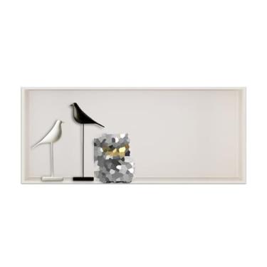 Imagem de Nicho de chuveiro de aço inoxidável, alcova para quarto úmido, suporte de chuveiro embutido para quarto, cozinha, sala de estar, prateleiras de banheiro, prateleira de armazenamento à prova d'água de